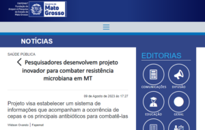 Discentes e Docentes do Programa de Ciencias veterinárias  desenvolvem projeto inovador para combater resistência microbiana em MT