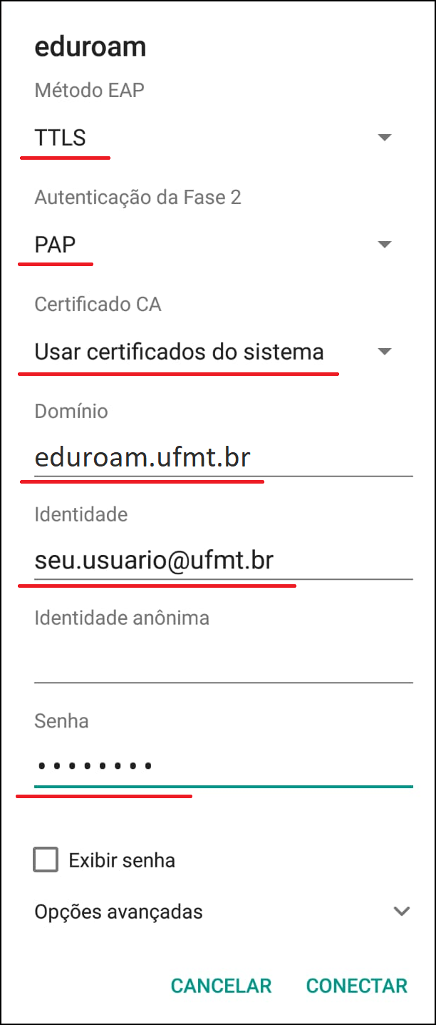 Manual Eduroam