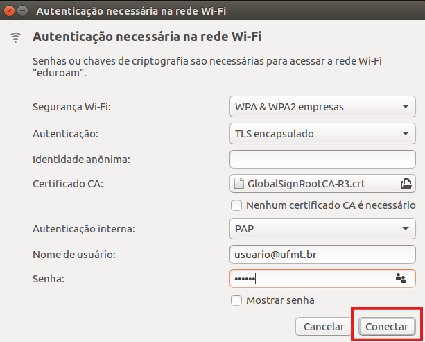 Conectar Linux